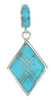 Turquoise Sterling Silver Southwest Pendant QX83426